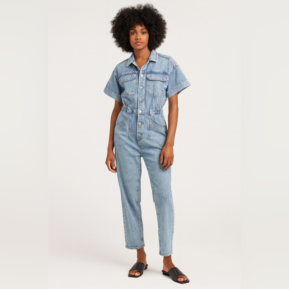 Women's Denim Jumpsuit Free People size L
